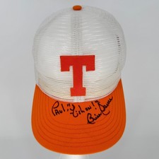 Vintage Bill Dance? Autographed To Paul University of Tennessee Trucker Hat Vols picture