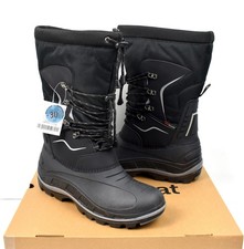 REDCOAT Men's Arctic Patrol Waterproof Tall Winter Snow Boots - Black picture