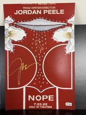 DIRECTOR JORDAN PEELE SIGNED 'NOPE' 12x18 POSTER BECKETT COA - PLEASE READ picture
