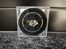 JJ Peterka Game Used Goal Puck Nashville Predators Utah Mammoth 1/24/26 picture