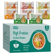VOLO VERO High Protein Ramen 32g Plant Protein Noodles, Variety 8 Pack picture
