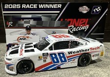 2025 Connor Zilisch WeatherTech Indy JRM 100 Win Autographed 1/24 Action Nascar picture