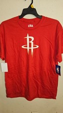 NBA Houston Rockets Mens Red Logo T-Shirt XL Extra Large Basketball New NWT picture