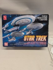 AMT Star Trek U.S.S Enterprise Starship Set 1:2500 AMT660L Open Box Sealed Parts picture