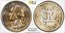 1962 P PCGS PR66 Proof - Toned Washington Quarter 25c US Coin #63349A picture