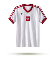 1982 Poland Home Retro Soccer Football Jersey Vintage Size XL picture