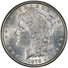 1878-P 7TF Rev of 1879 PCGS MS61 Morgan Dollar | Scarce | 40th Anniversary Label picture
