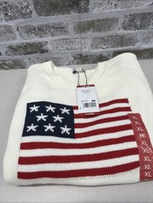 Mighty Fine Women's Americana Sweater Size XL Cream picture