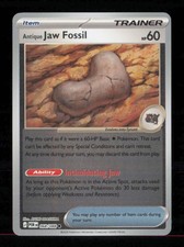 Antique Jaw Fossil 068/088 Common Perfect Order Pokemon Reverse Holo Near Mint picture