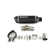 For Kawasaki Ninja 650R EX650 2006-2011 Exhaust Link Pipe Slip on Black Muffler picture