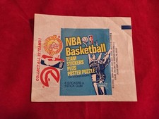 🏀RARE 1975-76 Fleer NBA Basketball Wax Pack Wrapper Cavaliers Hawks Bullets NM picture