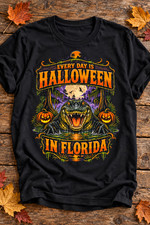 Bigfoot Boo Crew T-Shirt Halloween Pumpkin Sasquatch Spooky Graphic Tee Gift picture