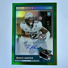 2025 Panini Score Travis Hunter Rookie Auto🔥#/6🔥#20 Colorado/Jaguars picture