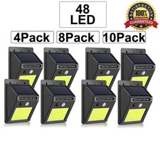 Waterproof 48 LED Solar Power PIR Motion Sensor Wall Light Outdoor Garden Lamp picture