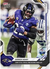 Derrick Henry 2026-27 NFL Topps NOW Card 34 Baltimore Ravens RIO Game PRESALE picture
