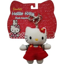 Vintage 2001 Hello Kitty Plush Bag Charm Keychain Sanrio Kawaii Y2K Jumper NWT picture