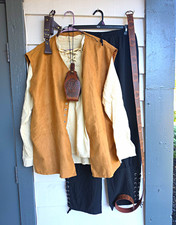 Men's Renaissance Faire Medieval Viking Costume Set - Tunic, Belt, Bracers & Pou picture