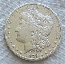 1879-S Reverse Of 1878 $1 Morgan Silver Dollar Rare Key Date Cleaned Dig  Eagle picture