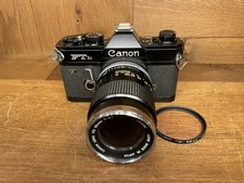 *App Mint* Canon FTb QL Black Film Camera FD 135mm F/3.5 Telephoto Lens From JPN picture
