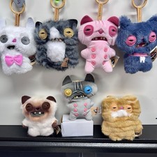 Complete Set 7/7 Fuggler Alley Cats Keyring Charms RARE 1/24 Opened Confirmed picture