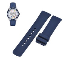 A12627G 22mm Blue Rubber Watch Strap For Nautica picture