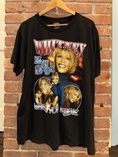 Vintage 1998 Whitney Houston Shirt My Love Is Your Love Double Sided Rap Tee XL picture