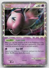 Mew 97/102 Prime Rare HGSS Triumphant Pokemon Holo Moderately Played picture