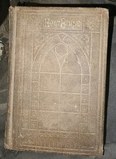 Antique 1879 Holy Bible American Bible Society Pocket Edition 1880 Christmas Abs picture