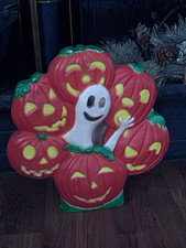 Vintage Don Featherstone Halloween Ghost Wreath Blow Mold, picture
