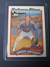 1989 Topps GREGG JEFFERIES Rookie Card #233 New York Mets Future Stars MINT  picture
