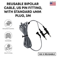 American Bipolar Forceps Silicon Cord 3 Metres Length Reusable Best Quality- US picture