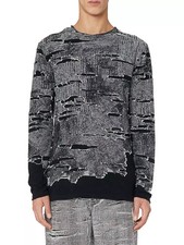 Diesel K-Cadmo Masterpiece of Ilusion Sweater Black & Gray Size L picture