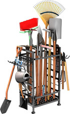 3 Tier Garden Tool Organizer Rack 78 Tool Slots Metal Garage Shed Storage picture