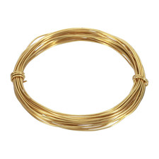 18 Gauge Brass Craft Wire, 25 ft Flexible Bendable Jeweler's Brass Wrapping Wire picture