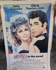 Orginal Grease Movie Poster 40 × 27 Great Vintage Condition    1978 picture