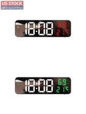 US Stock Unique Bargains 2 Pc 9 in Silent Wall Clock Green Red Modern picture