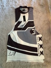 LF The Brand Graphic Tank Top Size S Black White Mock Neck Los Angeles picture