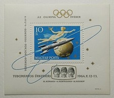 1964 Hungary Space Flight Russian Astronauts Voskhod Souvenir Sheet MNH SC #1618 picture