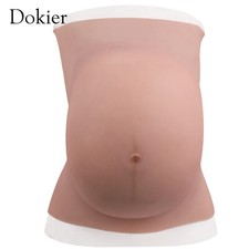Dokier Realistic Silicone Bellies Fake Pregnant Belly Bellies 6 Months 9 Months picture