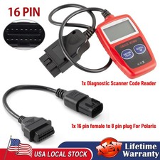 FITS POLARIS ATV DIAGNOSTIC CODE READER ADAPTER EOBD OBD2 SCANNER picture