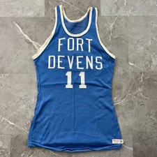 1940s True Vintage Wilson Basketball Jersey Fort Devens Army Post Military picture