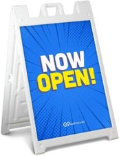 Deluxe A Frame Sidewalk Curb Sign Portable Folding picture