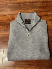 Vintage O’Connell’s Quarter Zip Wool Sweater Made In Scotland  Men’s L Luxury picture