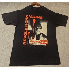 Vintage 1988 Queensryche Revolution Calling Mindcrime Shirt Mens XL Black picture