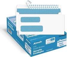 #10 Double Window Security Envelopes - Self Seal - Security Tinted (30001) picture