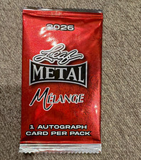 Leaf 2026 Metal Melange Sealed Pack 1 Autograph Sports Trading Card picture