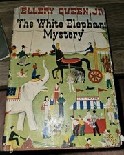 The White Elephant Mystery Ellery Queen Jr 1950s Vintage Hardcover w/ Dust... picture