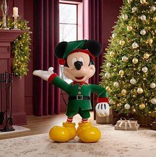4 FT ANIMATED DISNEY'S MICKEY MOUSE INTERACTIVE CHRISTMAS ANIMATRONIC PROP picture