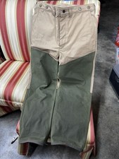 Filson Upland Brush Pants Mens 32  Beige Canvas  Front Hunting picture