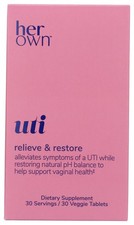 Her Own Cranberry Probiotic Uti Support Supplement 30 Veggie Tablets SHIPS FREE picture